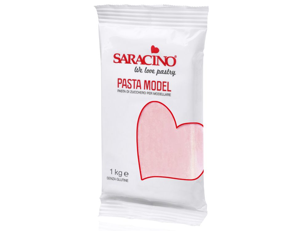 Sugar paste for modeling figures - Saracino - baby pink, 1 kg