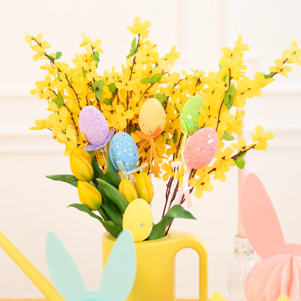 Easter decoration - Easter eggs on a peak, 6 pcs.