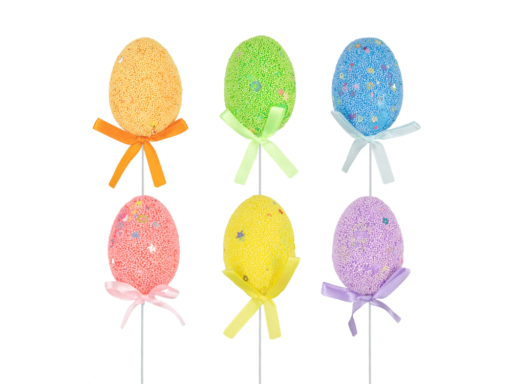 Easter decoration - Easter eggs on a peak 6 pcs