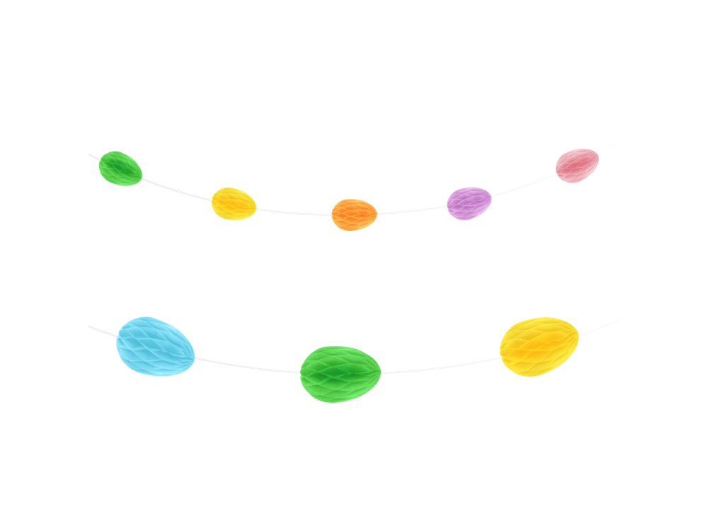 Decorative Easter garland - Eggs 300 cm