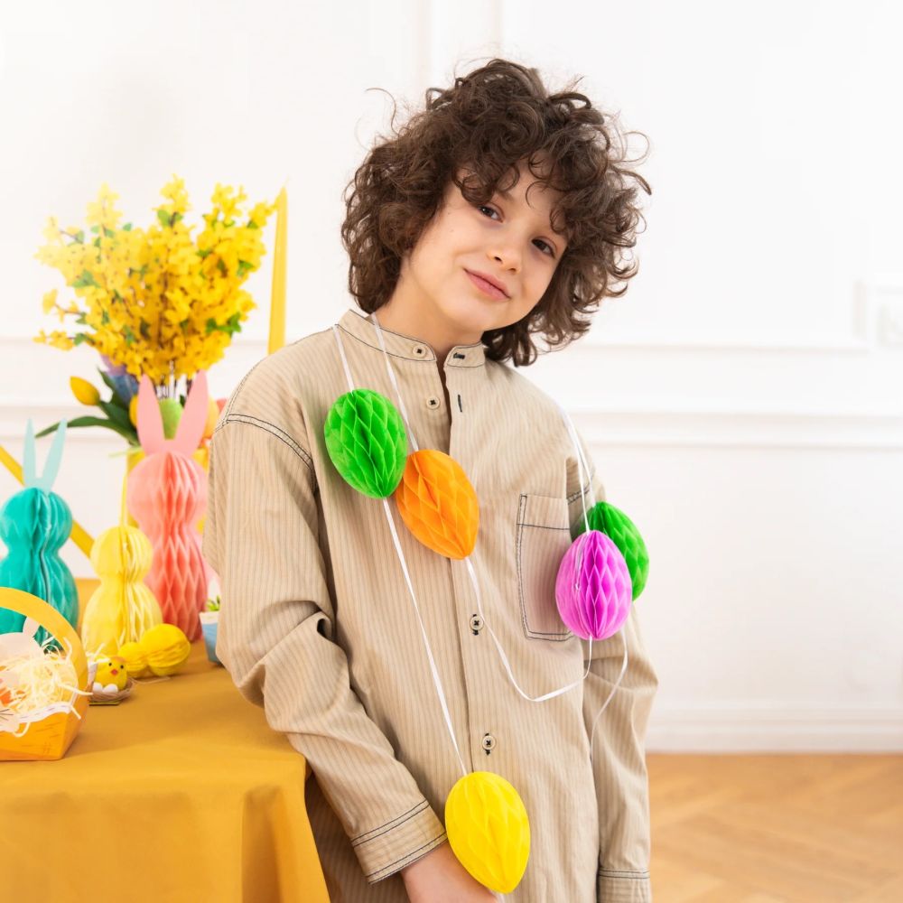 Decorative Easter garland - Eggs, 300 cm