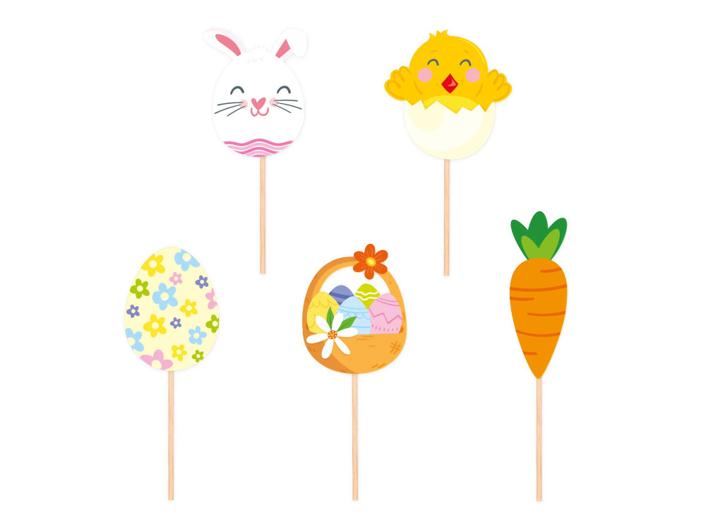 Muffin Easter toppers - 5 pcs.