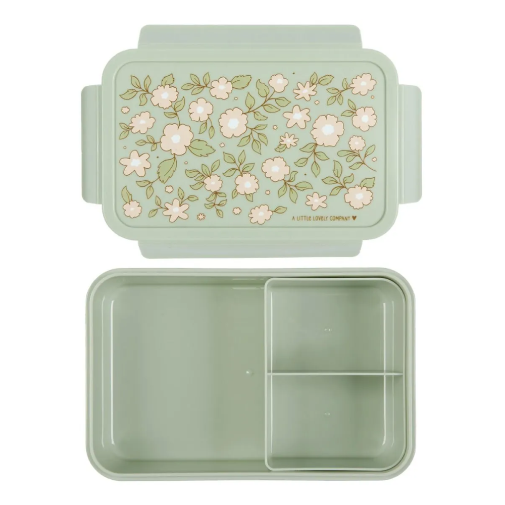 Pojemnik na żywność Bento Box Blossoms Sage - A Little Lovely Company - 1,2 L