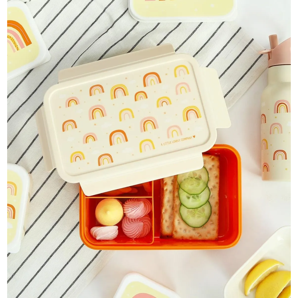 Pojemnik na żywność Bento Box Rainbows - A Little Lovely Company 1,2 L
