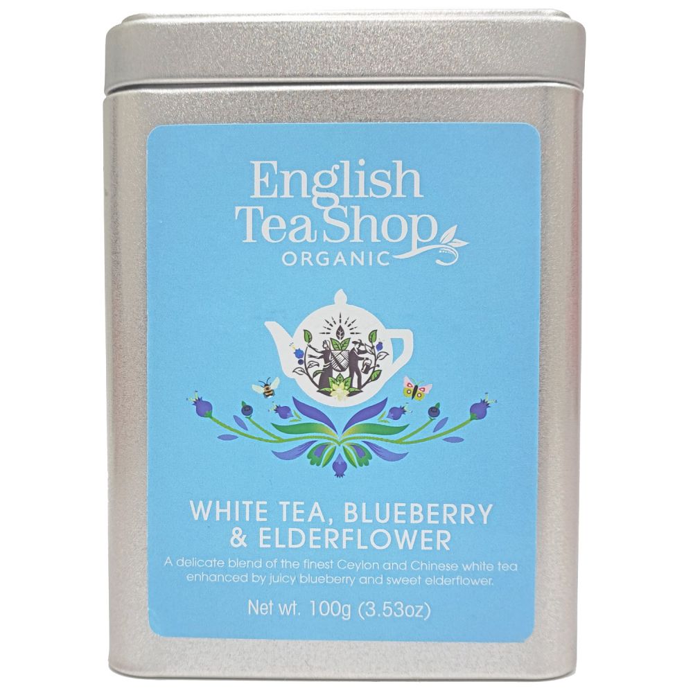 Herbata biała Blueberry & Elderflower - English Tea Shop - 100 g