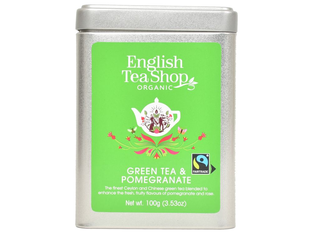Herbata zielona Green Tea & Pomegranate - English Tea Shop - 100 g