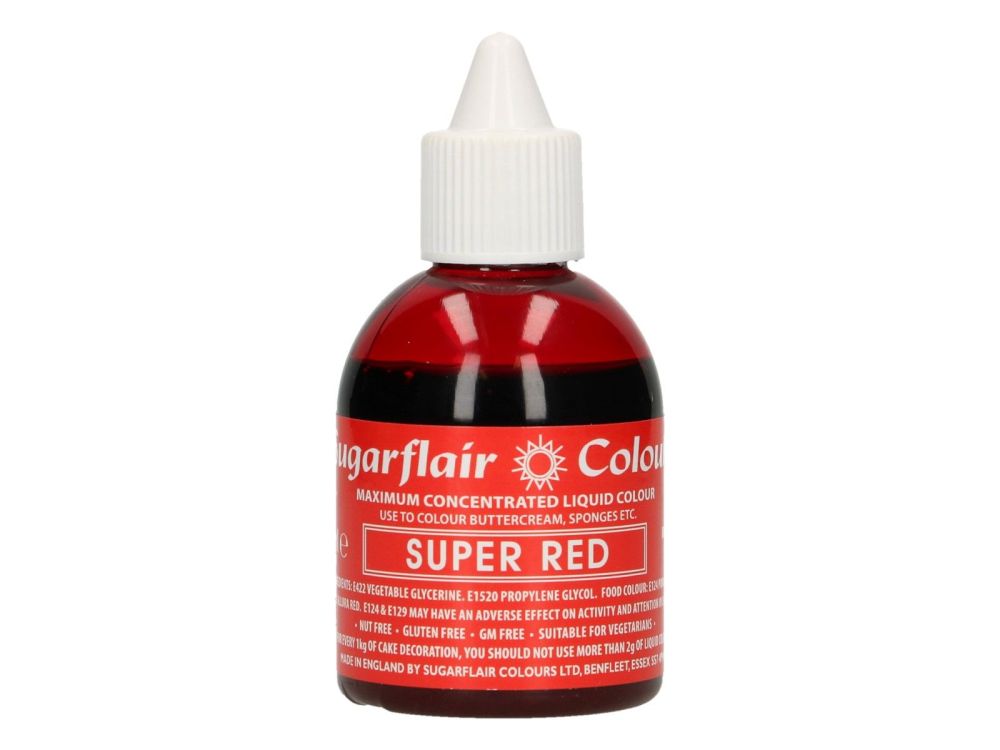 Liquid dye Super Red - Sugarflair - 60 ml
