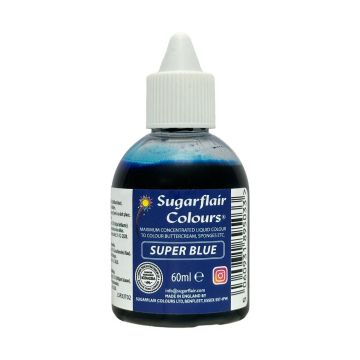 Liquid dye Super Blue - Sugarflair - 60 ml