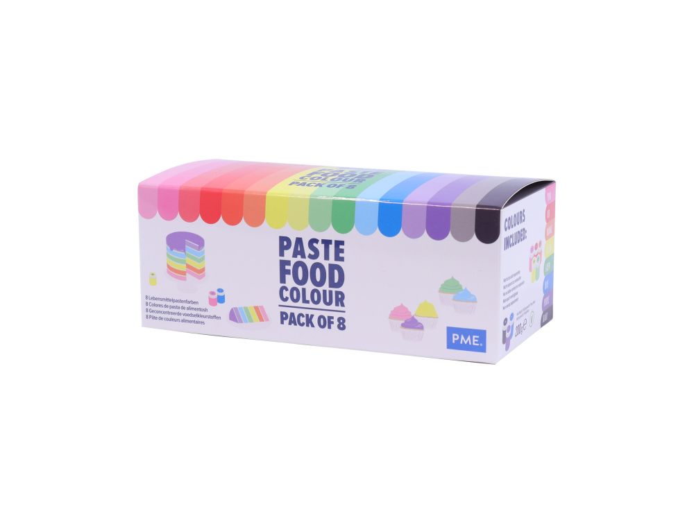Paste food colours - PME - 8 pcs.