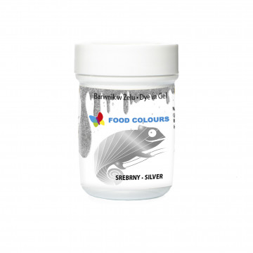 Food coloring gel in a jar - Food Colors - silver, 35 g