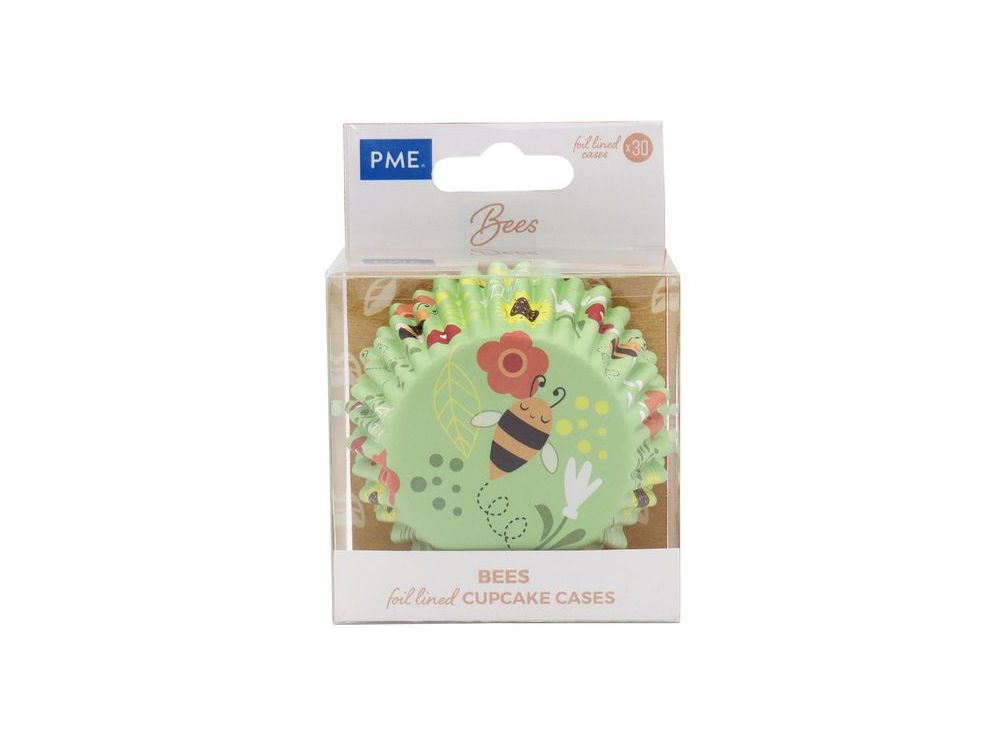 Muffin cases Bees - PME - 30 pcs.
