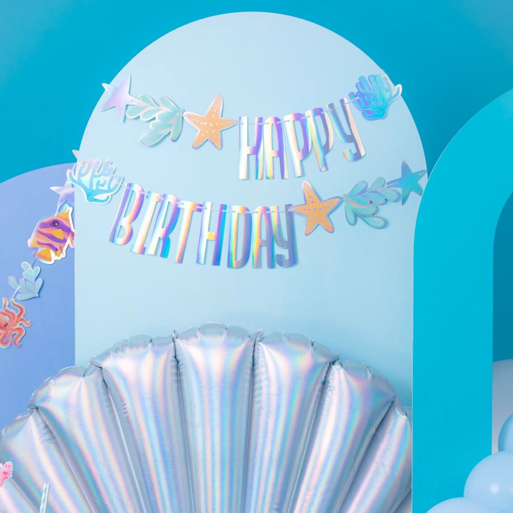 Baner Ocean - Happy Birthday, 17 x 240 cm