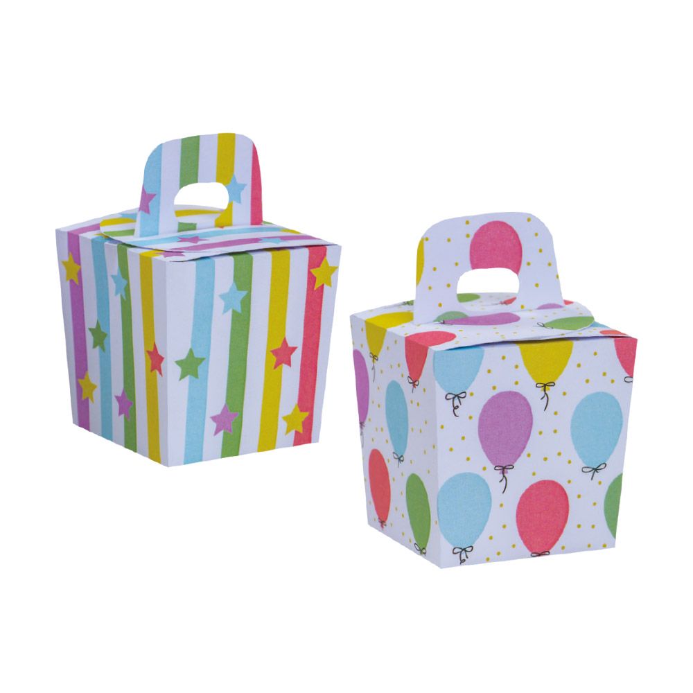 Paper boxes for sweets Ballons and Stars - Decora - 6 pcs.