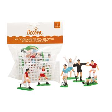 Figurki na tort Soccer - Decora - 9 elementów