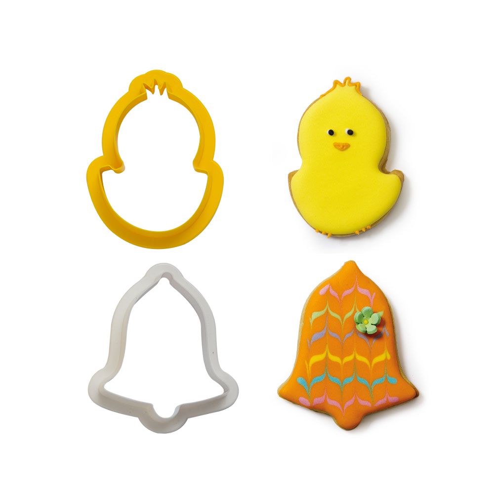 Easter cookie cutters Chick and Bell - Decora - 2 pcs.