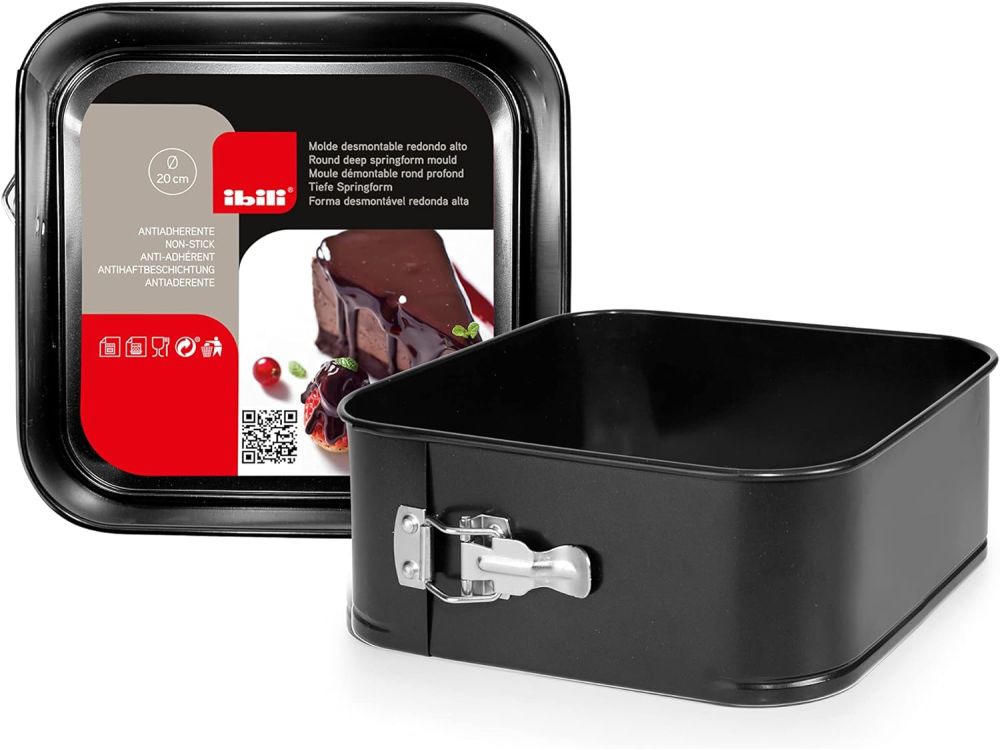 Square high springform cake tin - Ibili - 24 cm
