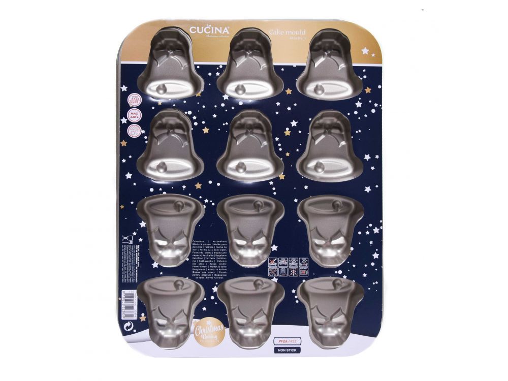 Cake mould - La Cucina - bells, 12 pcs.