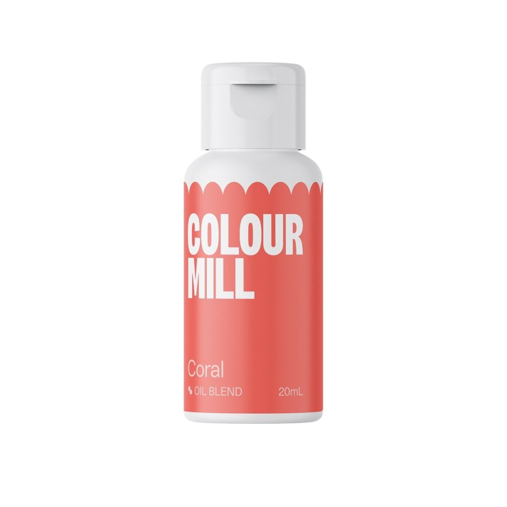 Barwnik olejowy do mas tłustych - Colour Mill - Coral, 20 ml