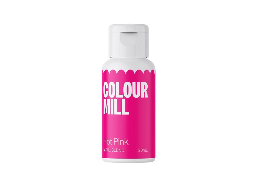 Barwnik olejowy do mas tłustych - Colour Mill - Hot Pink, 20 ml