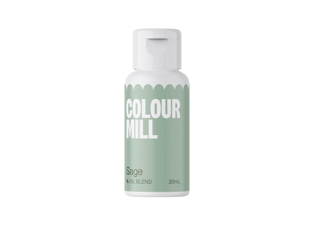 Oil dye for fatty masses - Color Mill - sage, 20 ml