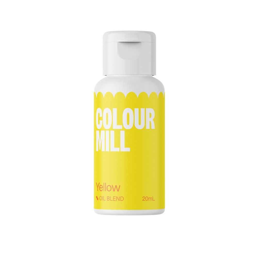 Oil dye for fatty masses - Color Mill - yellow, 20 ml