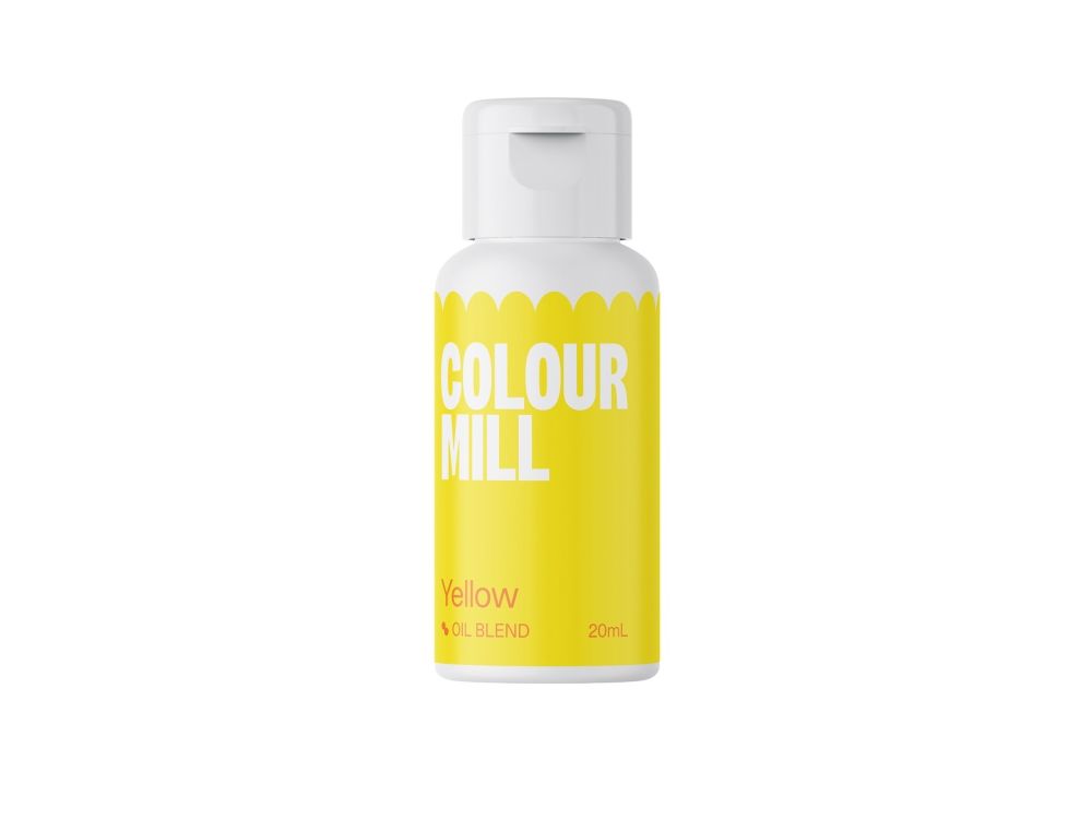 Oil dye for fatty masses - Color Mill - yellow, 20 ml