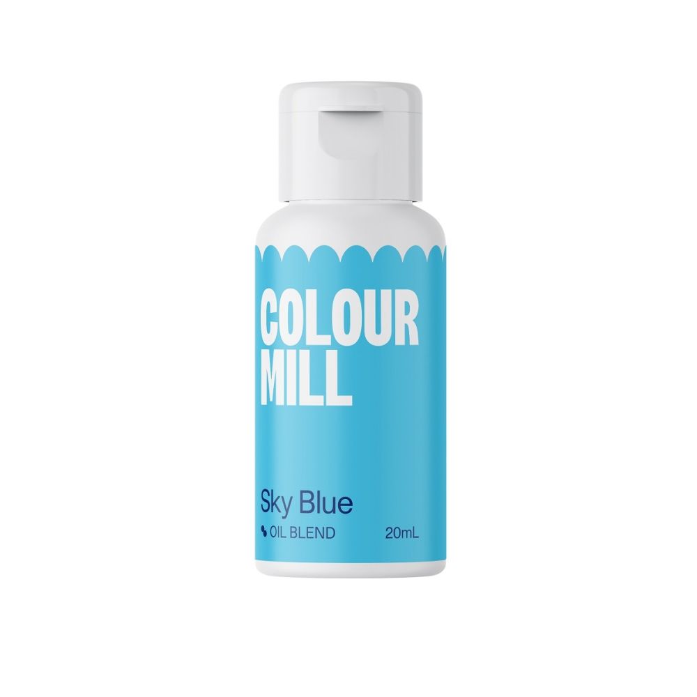 Oil dye for fatty masses - Color Mill - sky blue, 20 ml