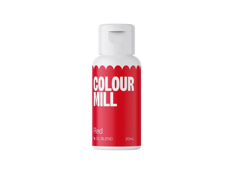 Oil dye for fatty masses - Color Mill - red, 20 ml