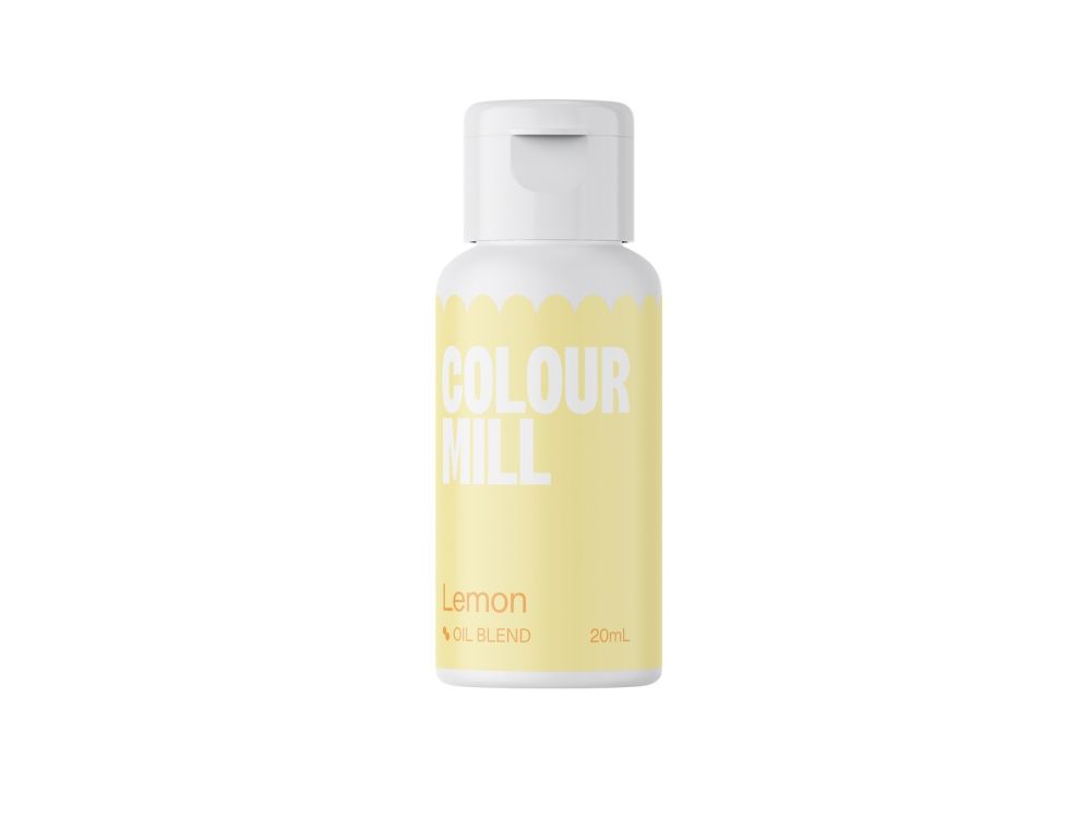 Barwnik olejowy do mas tłustych - Colour Mill - Lemon, 20 ml