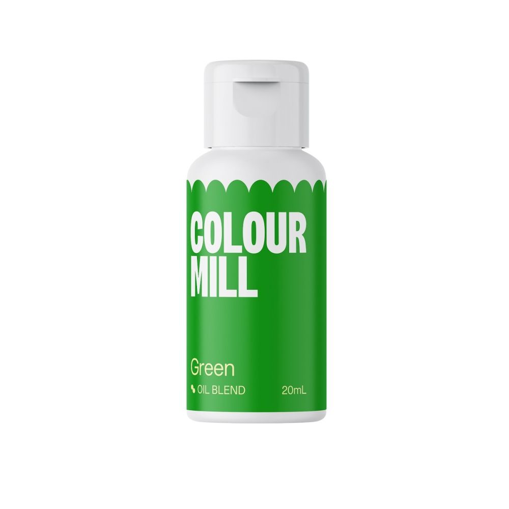 Oil dye for fatty masses - Color Mill - green, 20 ml