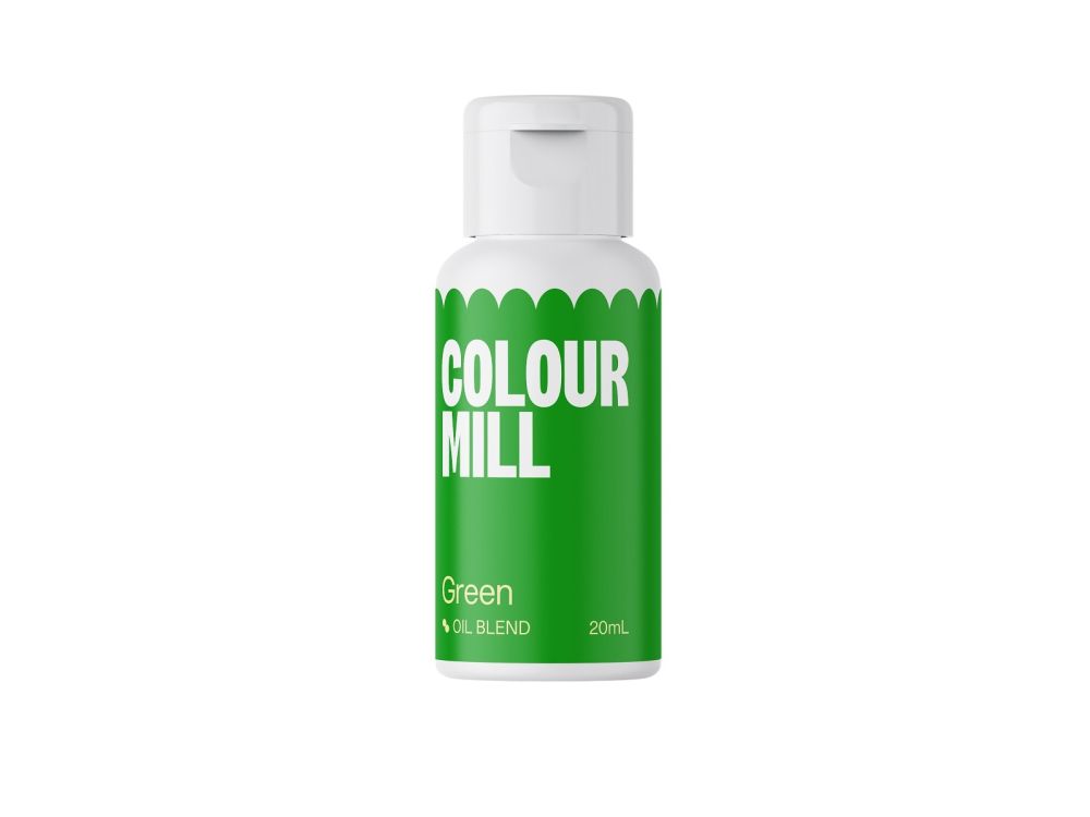 Barwnik olejowy do mas tłustych - Colour Mill - Green, 20 ml