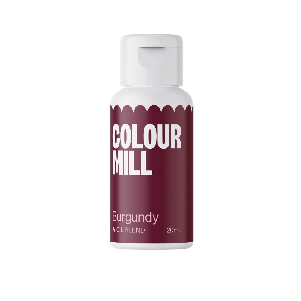 Oil dye for fatty masses - Color Mill - burgundy, 20 ml