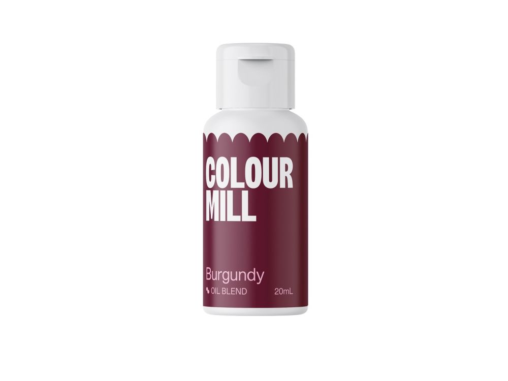 Oil dye for fatty masses - Color Mill - burgundy, 20 ml