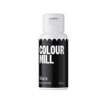 Barwnik olejowy do mas tłustych - Colour Mill - Black, 20 ml