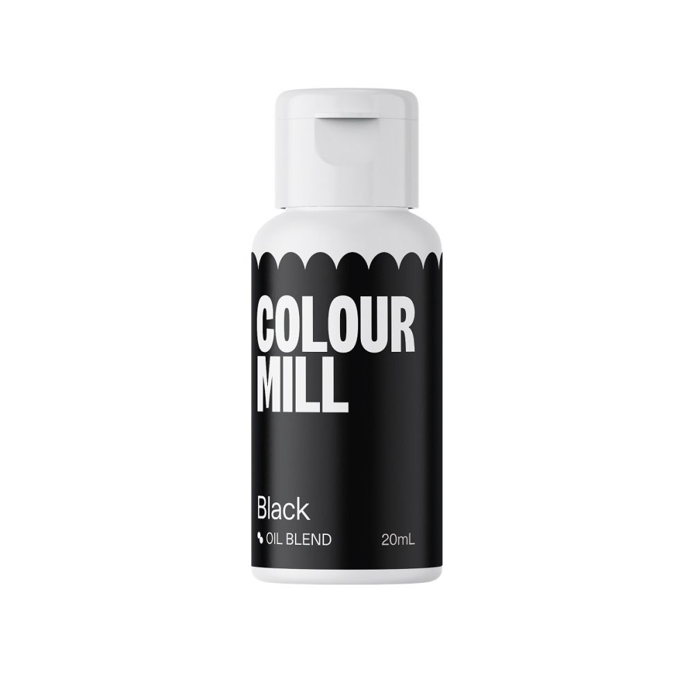 Oil dye for fatty masses - Color Mill - black, 20 ml