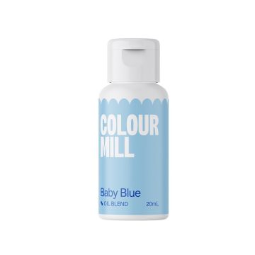 Barwnik olejowy do mas tłustych - Colour Mill - Baby Blue, 20 ml