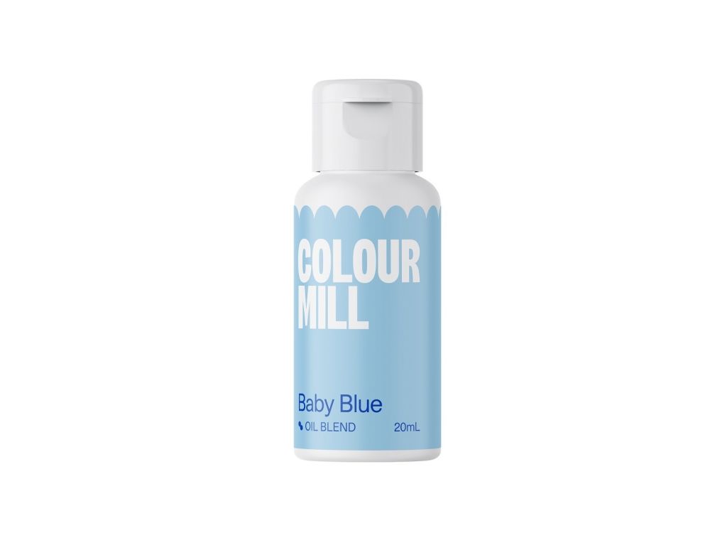 Oil dye for fatty masses - Color Mill - baby blue, 20 ml