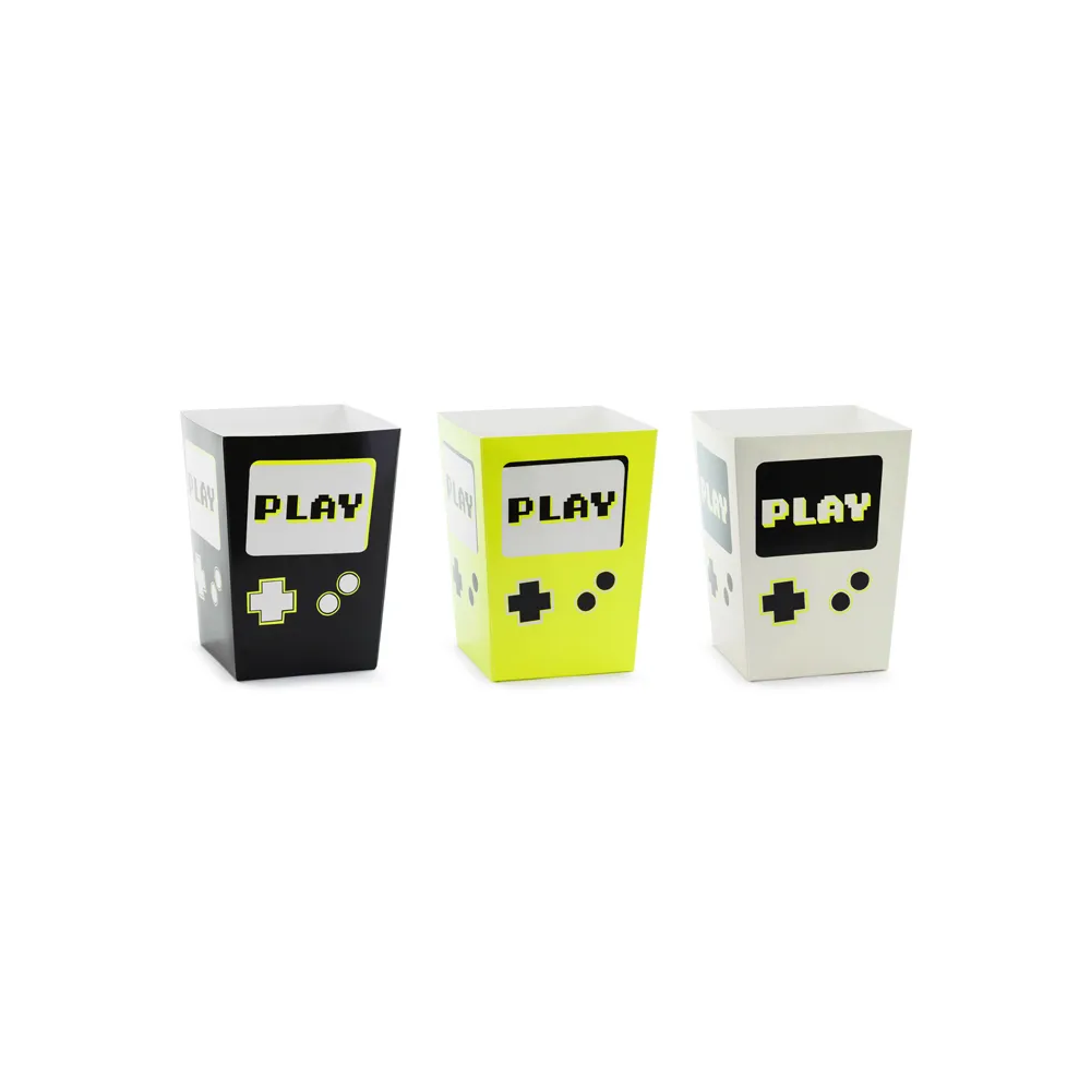 Popcorn boxes Play - PartyDeco - 6 pcs.