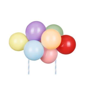 Balloon cake topper Rainbow - PartyDeco