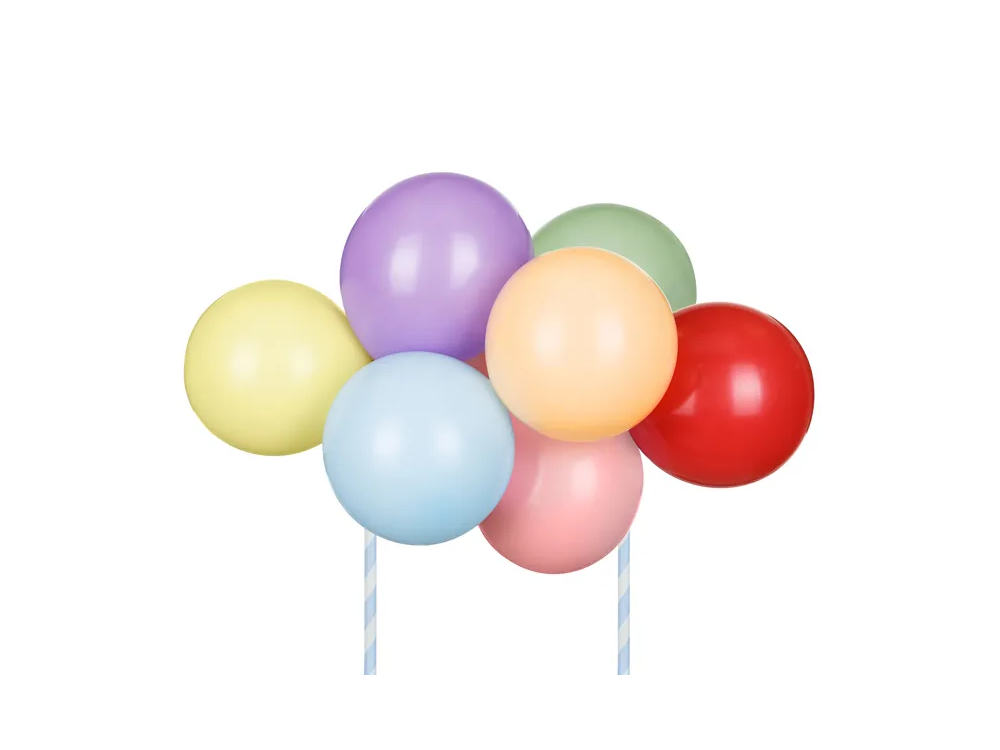 Balonowy topper na tort Tęcza - PartyDeco