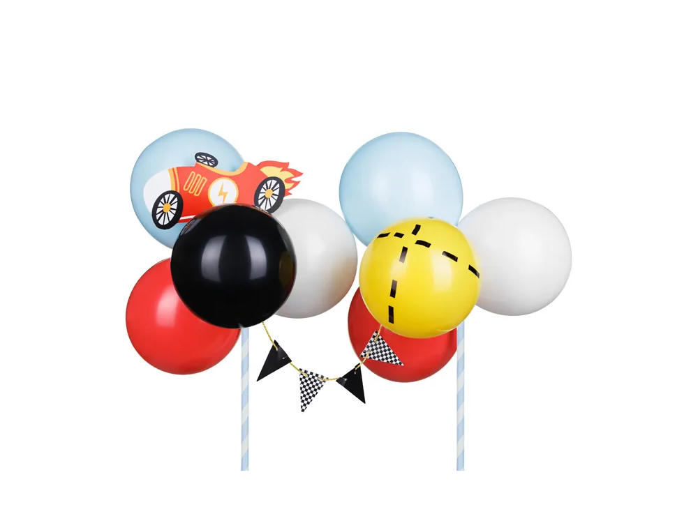 Balonowy topper na tort Auto - PartyDeco