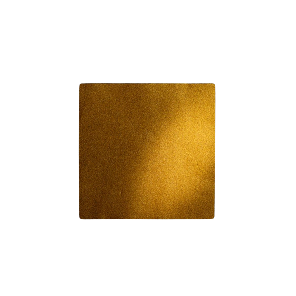 Folia spożywcza dekoracyjna - Modecor - złota, 80 x 80 mm, 15 szt.
