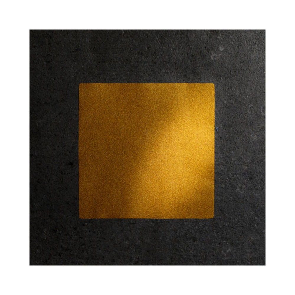 Folia spożywcza dekoracyjna - Modecor - złota, 80 x 80 mm, 15 szt.