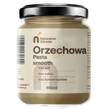 Nut paste Smooth - Naturalnie Zdrowe - 900 ml