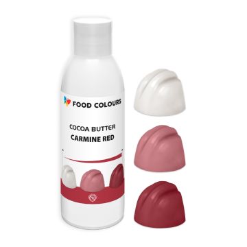 Cocoa Butter Dye - Food Colours - Carmine Red, 100 g