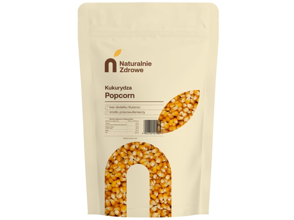Kukurydza ziarno na Popcorn - Naturalnie Zdrowe - 1 kg