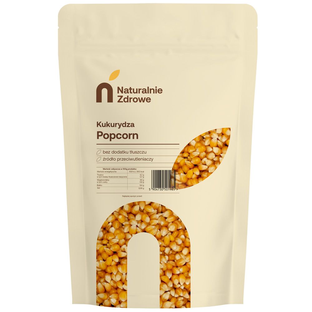 Corn grain for Popcorn - Naturalnie Zdrowe - 500 g