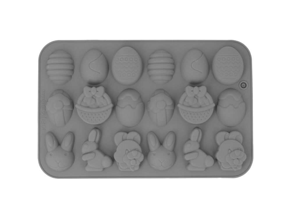 Silicone mold for cookies, chocolates and pralines Easter - 18 pcs.