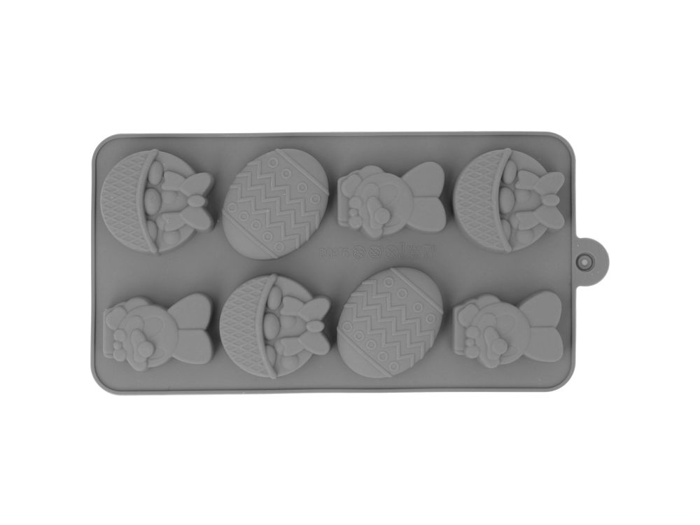 Silicone mold for cookies, chocolates and pralines Easter - 8 pcs.