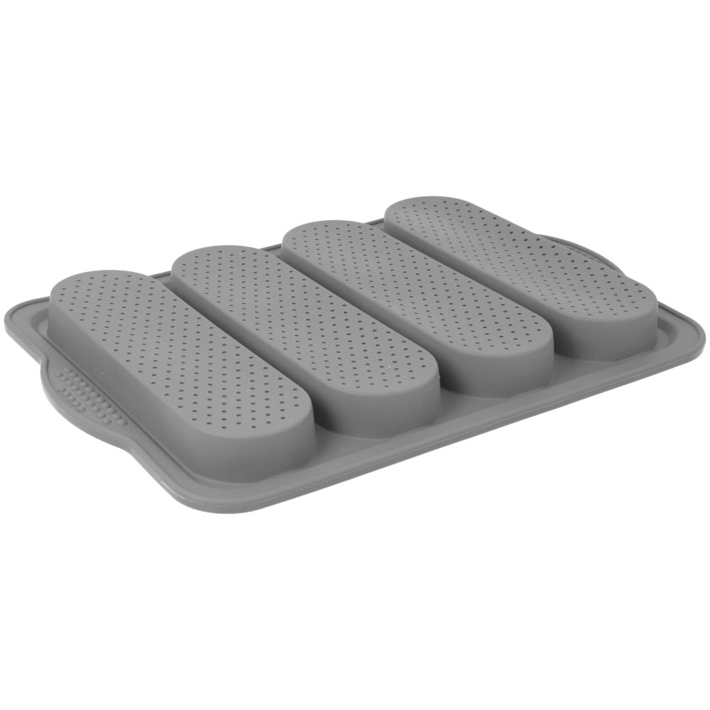 Silicone mold for baking baguettes - 4 pcs.